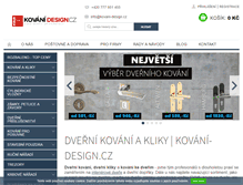 Tablet Screenshot of kovani-design.cz